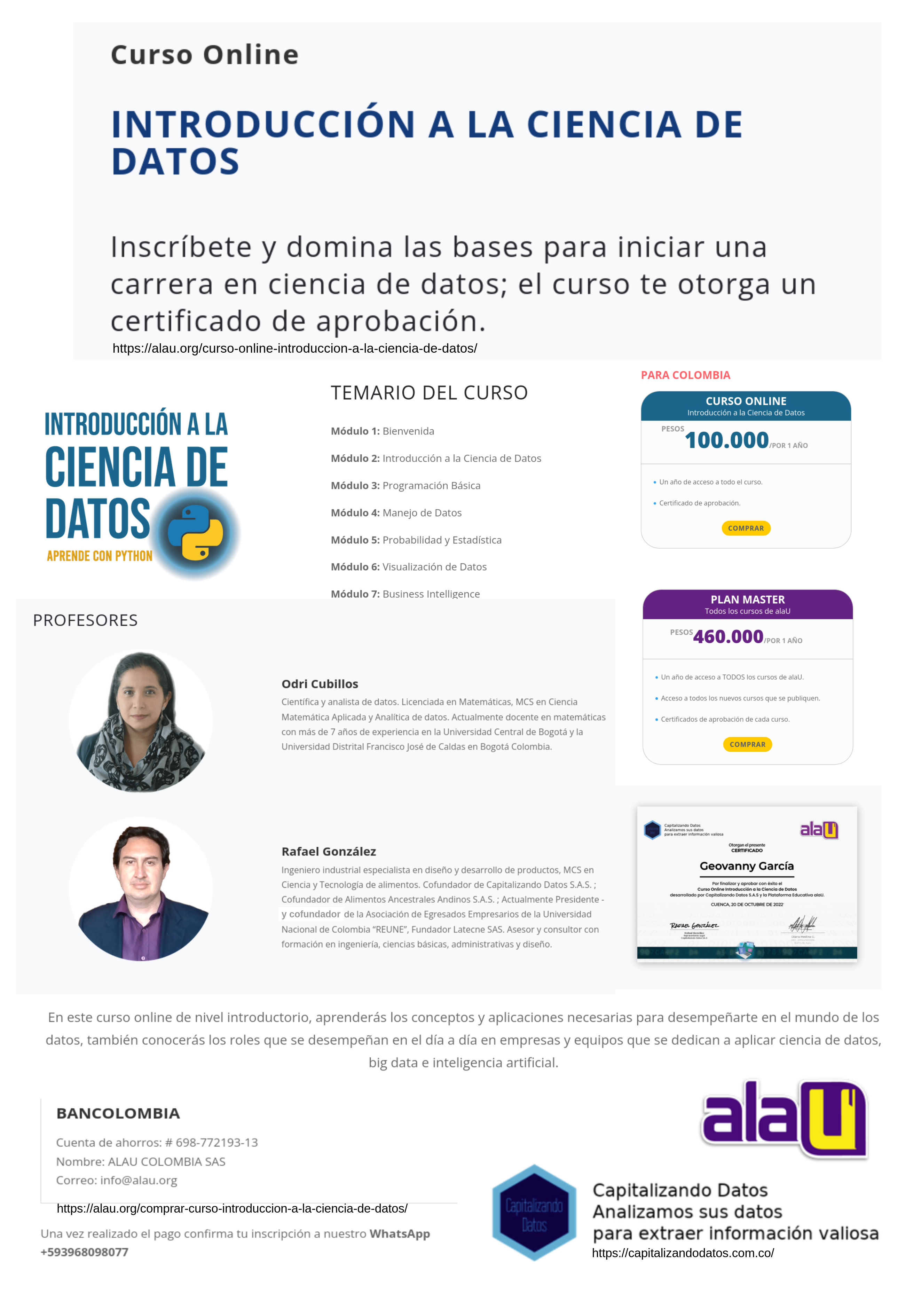 Curso de introducción a la ciencia de datos
